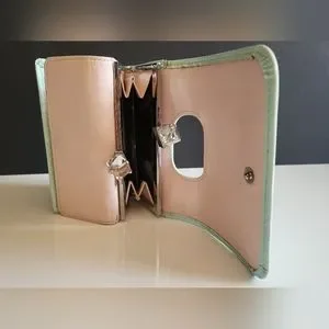 Ted Baker London Bags Ted Baker Crystal Bobble Purse Wallet Mint Green Blush Pink Poshmark